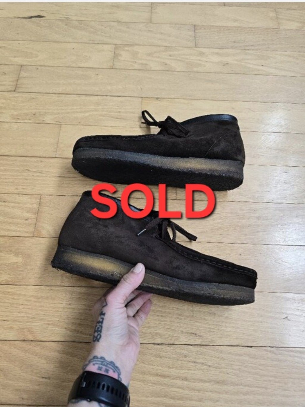 Clarks Originals | Wallabee Brown Suede Collegiate Chukka Boots | Mens 10.5